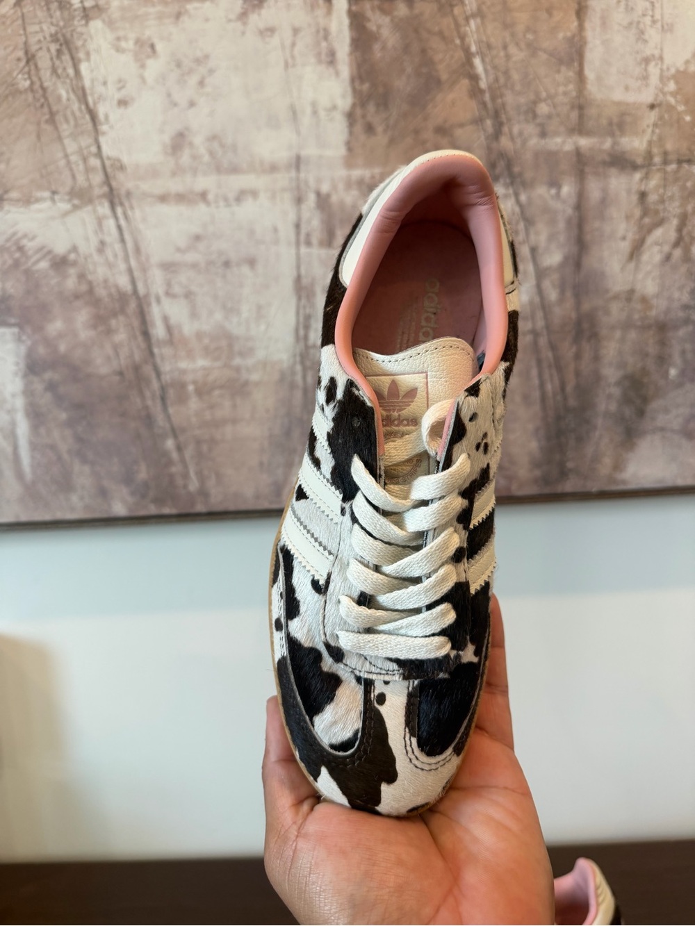 Adidas SAMBA OG 'Cow Print' Brown White Pink - Picture 4 of 13